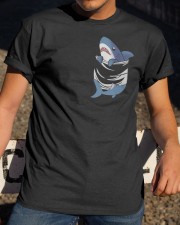 Shark In Pocket Classic T-Shirt apparel-classic-tshirt-lifestyle-28