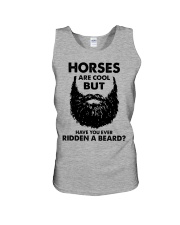 Horses Are Cool - But Have You Ever Ridden A Beard Unisex Tank tile