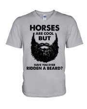 Horses Are Cool - But Have You Ever Ridden A Beard V-Neck T-Shirt tile