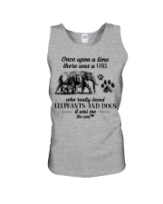 A Girl Who Really Loved Elephants And Dogs Unisex Tank tile
