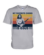 My Favorite Chord Is Gsus V-Neck T-Shirt tile