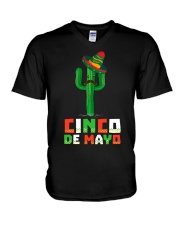 Cactus Cinco De Mayo V-Neck T-Shirt tile