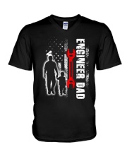 Engineer Dad Design V-Neck T-Shirt tile