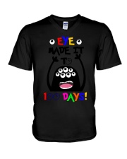 Eye Made It To 100 Days V-Neck T-Shirt tile