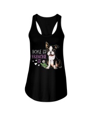 Home Is Frenchie Is Ladies Flowy Tank tile