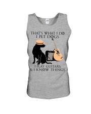 I Pet Dogs - I Play Guitars And I Know Things Unisex Tank tile