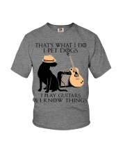 I Pet Dogs - I Play Guitars And I Know Things Youth T-Shirt tile