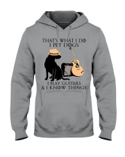 I Pet Dogs - I Play Guitars And I Know Things Hooded Sweatshirt tile