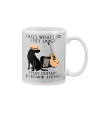 I Pet Dogs - I Play Guitars And I Know Things Mug tile