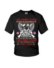 Grumpy Veteran Proud Veteran Youth T-Shirt tile