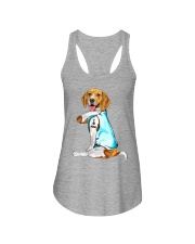 Beagle - I Love Mom Ladies Flowy Tank tile