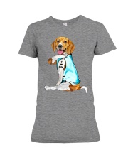 Beagle - I Love Mom Premium Fit Ladies Tee tile