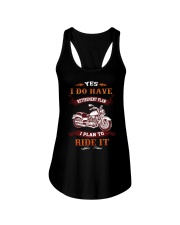 Biker Grandpa Ladies Flowy Tank tile