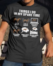 Things I Do In My Spare Time Classic T-Shirt apparel-classic-tshirt-lifestyle-28