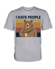 I Hate People V-Neck T-Shirt tile