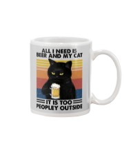 All I Need Is Beer And My Cat Mug tile