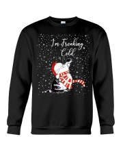 Cat I'm Freaking Cold Crewneck Sweatshirt tile