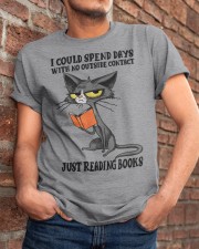 Just Reading Books Classic T-Shirt apparel-classic-tshirt-lifestyle-26