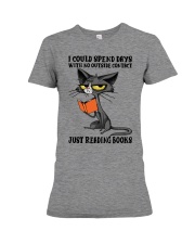 Just Reading Books Premium Fit Ladies Tee tile