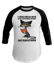 Just Reading Books Baseball Tee tile