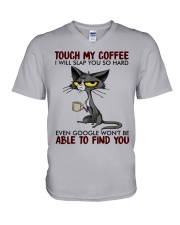 Touch My Coffee V-Neck T-Shirt tile