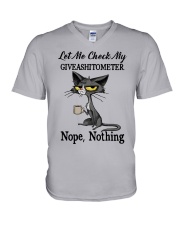 Let Me Check V-Neck T-Shirt tile