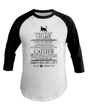 I Am A Crazy Cat Lady Baseball Tee tile