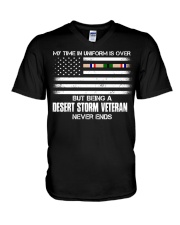 Being A Desert Storm Veteran V-Neck T-Shirt tile