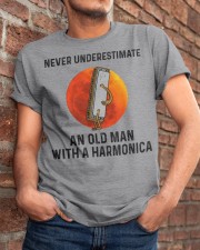 Never Underestimate An Old Man With A Harmonica Classic T-Shirt apparel-classic-tshirt-lifestyle-26