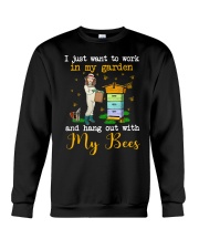 I Just Want To Work In My Garden And My Bees Crewneck Sweatshirt tile