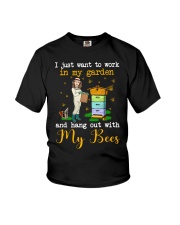 I Just Want To Work In My Garden And My Bees Youth T-Shirt tile