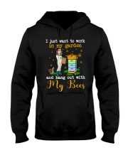 I Just Want To Work In My Garden And My Bees Hooded Sweatshirt tile