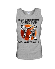 Never Underestimate An Old Man With Karate Skills Unisex Tank tile