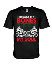Breaks My Bones But Never My Soul V-Neck T-Shirt tile