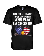 Daughter Play Lacrosse V-Neck T-Shirt tile