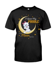 I Love My Poodle To The Moon And Back Classic T-Shirt tile