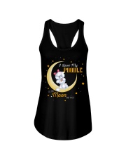 I Love My Poodle To The Moon And Back Ladies Flowy Tank tile