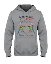 A Big Peace Of My Heart Lives In Heaven Hooded Sweatshirt tile