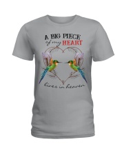 A Big Peace Of My Heart Lives In Heaven Ladies T-Shirt front