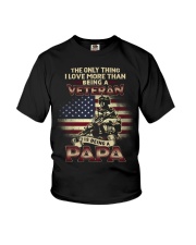 Being A Papa Veteran Youth T-Shirt tile