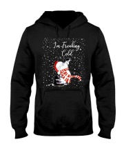Cat I'm Freaking Cold Hooded Sweatshirt tile
