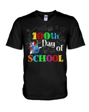 100th Day Of School V-Neck T-Shirt tile