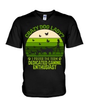 Limited Edition - Crazy Dog Lady V-Neck T-Shirt thumbnail