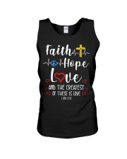 Faith Hope Love Unisex Tank tile