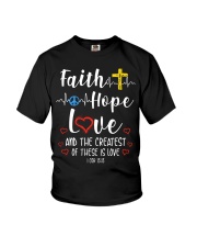 Faith Hope Love Youth T-Shirt tile