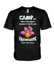 Camp Friendships Last Forever V-Neck T-Shirt tile