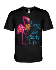 Sandy Toes And Salty Lips V-Neck T-Shirt tile