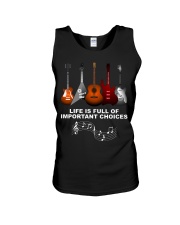 Life Is Full Of Improtant Choices Unisex Tank tile