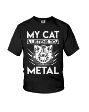 My Cat Listens To Metal Youth T-Shirt tile