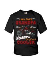 Biker Grandpa Cooler Youth T-Shirt tile